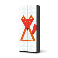 Möbelfolie IKEA Füchslein - IKEA Pax Schrank 236 cm Höhe - 2 Türen - schwarz