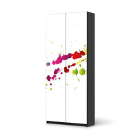 Möbelfolie IKEA Splash 2 - IKEA Pax Schrank 236 cm Höhe - 2 Türen - schwarz