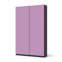 Möbelfolie IKEA Flieder Light - IKEA Pax Schrank 236 cm Höhe - Schiebetür 75 cm - schwarz