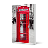 Möbelfolie IKEA Phone Box - IKEA Pax Schrank 236 cm Höhe - Schiebetür 75 cm - weiss