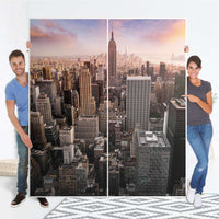 Möbelfolie IKEA Big Apple - IKEA Pax Schrank 236 cm Höhe - Schiebetür - Folie
