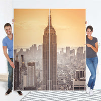 Möbelfolie IKEA Empire State Building - IKEA Pax Schrank 236 cm Höhe - Schiebetür - Folie