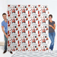 Möbelfolie IKEA Firefighter - IKEA Pax Schrank 236 cm Höhe - Schiebetür - Folie