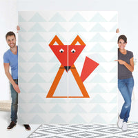 Möbelfolie IKEA Füchslein - IKEA Pax Schrank 236 cm Höhe - Schiebetür - Folie