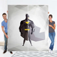 Möbelfolie IKEA Mr. Black - IKEA Pax Schrank 236 cm Höhe - Schiebetür - Folie