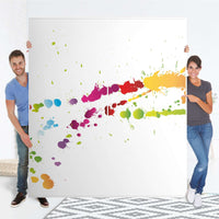 Möbelfolie IKEA Splash 2 - IKEA Pax Schrank 236 cm Höhe - Schiebetür - Folie