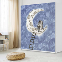 Möbelfolie IKEA Besuch - IKEA Pax Schrank 236 cm Höhe - Schiebetür - Kinderzimmer
