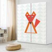 Möbelfolie IKEA Füchslein - IKEA Pax Schrank 236 cm Höhe - Schiebetür - Kinderzimmer