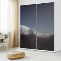 Möbelfolie IKEA Mountain Sky - IKEA Pax Schrank 236 cm Höhe - Schiebetür - Schlafzimmer