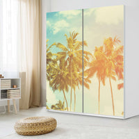 Möbelfolie IKEA Sun Flair - IKEA Pax Schrank 236 cm Höhe - Schiebetür - Schlafzimmer