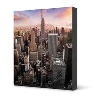 Möbelfolie IKEA Big Apple - IKEA Pax Schrank 236 cm Höhe - Schiebetür - schwarz