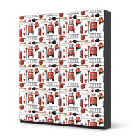 Möbelfolie IKEA Firefighter - IKEA Pax Schrank 236 cm Höhe - Schiebetür - schwarz