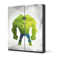 Möbelfolie IKEA Mr. Green - IKEA Pax Schrank 236 cm Höhe - Schiebetür - schwarz
