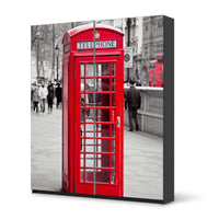 Möbelfolie IKEA Phone Box - IKEA Pax Schrank 236 cm Höhe - Schiebetür - schwarz