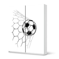 Möbelfolie IKEA Eingenetzt - IKEA Pax Schrank 236 cm Höhe - Schiebetür - weiss