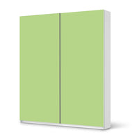 Möbelfolie IKEA Hellgrün Light - IKEA Pax Schrank 236 cm Höhe - Schiebetür - weiss