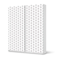 Möbelfolie IKEA Hoppel - IKEA Pax Schrank 236 cm Höhe - Schiebetür - weiss