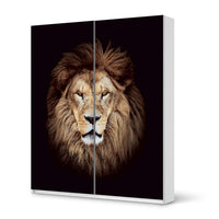 Möbelfolie IKEA Wild Eyes - IKEA Pax Schrank 236 cm Höhe - Schiebetür - weiss