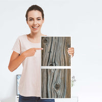 Möbelfolie Hochbejahrt - IKEA Kallax Regal 2 Türen Hoch - Folie