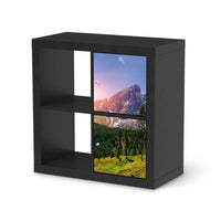 Möbelfolie Alpenblick - IKEA Kallax Regal 2 Türen Hoch - schwarz