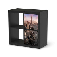 Möbelfolie Big Apple - IKEA Kallax Regal 2 Türen Hoch - schwarz
