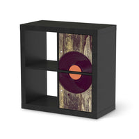 Möbelfolie Vinyl - IKEA Kallax Regal 2 Türen Hoch - schwarz
