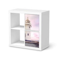 Möbelfolie Lighthouse - IKEA Kallax Regal 2 Türen Hoch - weiss