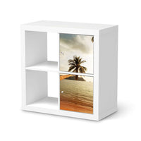 Möbelfolie Paradise - IKEA Kallax Regal 2 Türen Hoch - weiss
