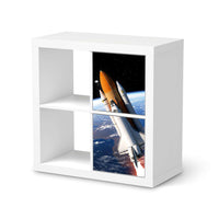 Möbelfolie Space Traveller - IKEA Kallax Regal 2 Türen Hoch - weiss