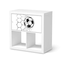 Möbelfolie Eingenetzt - IKEA Kallax Regal 2 Türen Quer - weiss