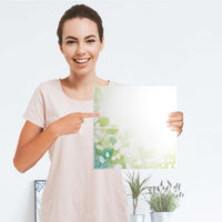 Möbelfolie Flower Light - IKEA Kallax Regal Schubladen - Folie