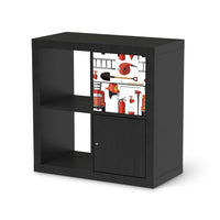 Möbelfolie Firefighter - IKEA Kallax Regal Schubladen - schwarz