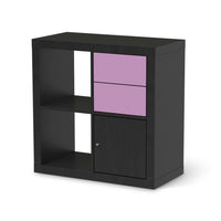 Möbelfolie Flieder Light - IKEA Kallax Regal Schubladen - schwarz