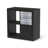Möbelfolie Greyhound - IKEA Kallax Regal Schubladen - schwarz