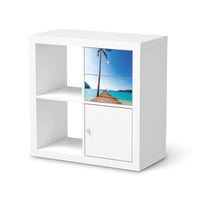 Möbelfolie Caribbean - IKEA Kallax Regal Schubladen - weiss