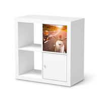 Möbelfolie Easy Rider - IKEA Kallax Regal Schubladen - weiss