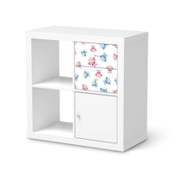 Möbelfolie Eulenparty - IKEA Kallax Regal Schubladen - weiss