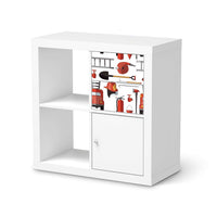Möbelfolie Firefighter - IKEA Kallax Regal Schubladen - weiss
