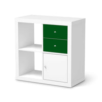 Möbelfolie Grün Dark - IKEA Kallax Regal Schubladen - weiss