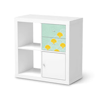 Möbelfolie Spring - IKEA Kallax Regal Schubladen - weiss