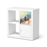 Möbelfolie The sky is the limit - IKEA Kallax Regal Schubladen - weiss
