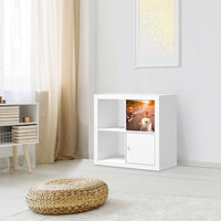 Möbelfolie Easy Rider - IKEA Kallax Regal Schubladen - Wohnzimmer