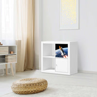 Möbelfolie Space Traveller - IKEA Kallax Regal Schubladen - Wohnzimmer