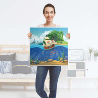 Möbelfolie Pirates - IKEA Lack Tisch 55x55 cm - Folie