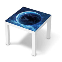 Möbelfolie Planet Blue - IKEA Lack Tisch 55x55 cm - weiss