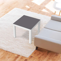 Möbelfolie Grau Light - IKEA Lack Tisch 55x55 cm - Wohnzimmer