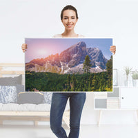 Möbelfolie Alpenblick - IKEA Lack Tisch 90x55 cm - Folie