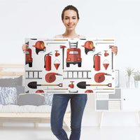 Möbelfolie Firefighter - IKEA Lack Tisch 90x55 cm - Folie