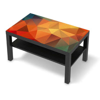 Möbelfolie Polygon - IKEA Lack Tisch 90x55 cm - schwarz