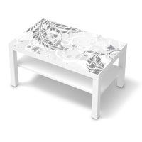 Möbelfolie Florals Plain 2 - IKEA Lack Tisch 90x55 cm - weiss